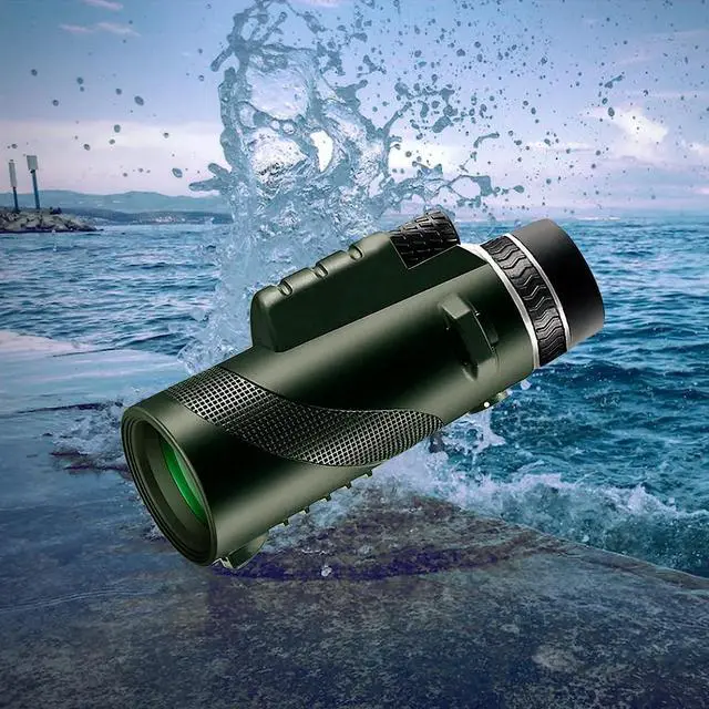 Alt view image 5 of 6 - Monocular-Telescope 80x100 High Powered Monoculars High Definition for Adults High Powered with Smartphone Adapter Telescope Hunting Wildlife Bird Watching Travel Camping Hiking-Green