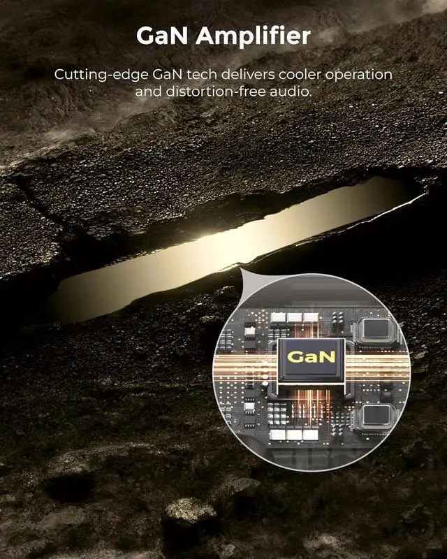 Alt view image 7 of 7 - Skywave X70 7.1.4ch Professional Wireless Surround Sound System for TV w/Dolby Atmos, 980W Sound Bar with 10" Wireless Subwoofer, 20Hz Low Frequency, GaN Amplifier, 4K HDR Pass-Through