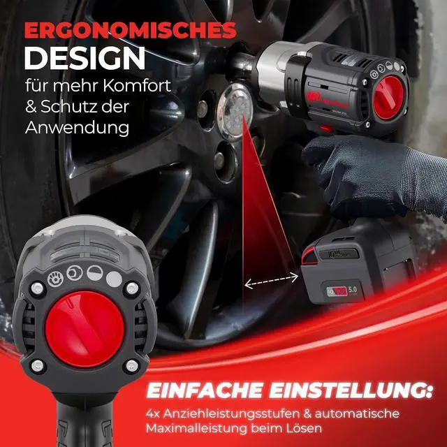 Alt view image 3 of 6 - Model W7172 3/4" 20V Cordless Impact Wrench, 1500 ft-lb Torque, Friction Ring and Thru-hole Retainer, Pistol, Bare Tool