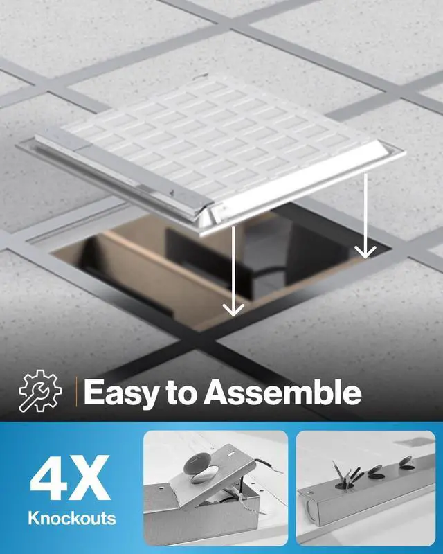 Alt view image 3 of 7 - Sunco 24 Pack 2x2 LED Flat Panel Light for Drop Ceiling, Commercial Troffer Replacement Lighting Fixture, 4400 LM, 40W, Selectable CCT 4000K/5000K/6000K, Dimmable (0-10V), Dustproof ETL
