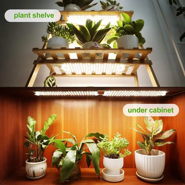 Alt view image 5 of 7 - 6Pack Panel Grow Lights for Indoor Plants, Seed Starting, Vegetables, Pot Plants, Bonsai with Timer, Ultra-Thin Under Cabinet & Shelf Full Spectrum LED Plant Growing Lamps, Multi-Panels Free Connect