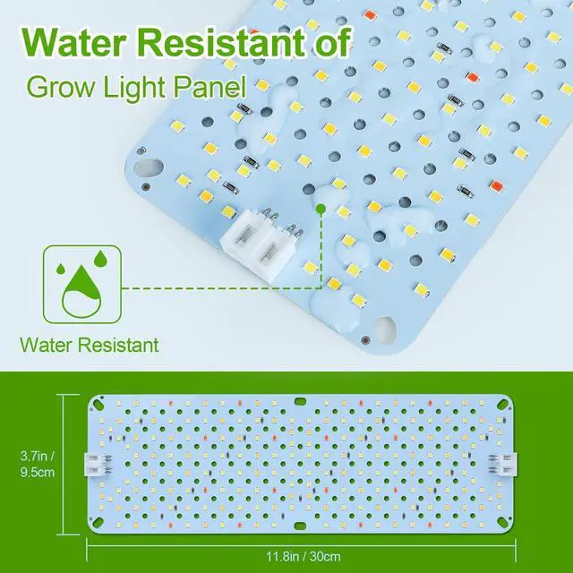 Alt view image 6 of 7 - 6Pack Panel Grow Lights for Indoor Plants, Seed Starting, Vegetables, Pot Plants, Bonsai with Timer, Ultra-Thin Under Cabinet & Shelf Full Spectrum LED Plant Growing Lamps, Multi-Panels Free Connect