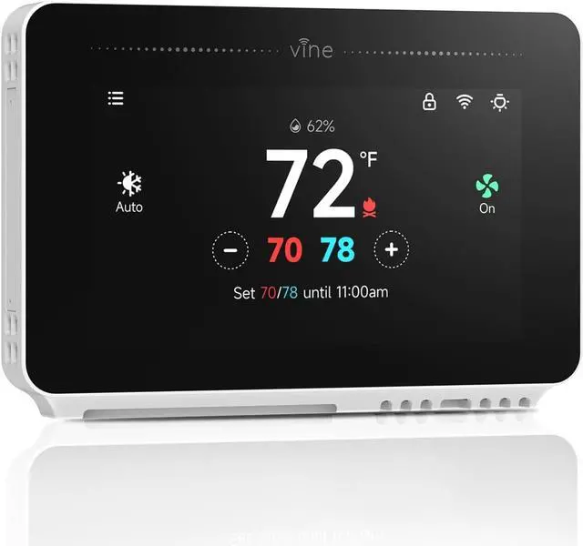 Main image of Programmable Thermostat for House with 4.3" Touch Screen, WiFi Smart Home AC and Heating, App/Voice Control, Compatible Alexa Google Assistant, C-Wire Required, TJ-919T