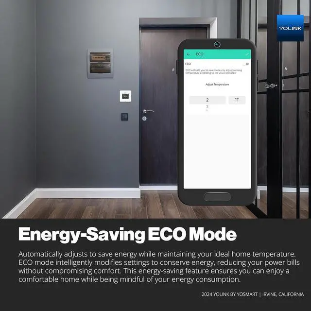 Alt view image 7 of 7 - Thermostat 2, Smart Home & Commercial with Dual-Stage Heating Cooling, Heat Pump Support, External Sensors, Remote App Control, Alexa Google, LoRa Longest Range, Hub Required