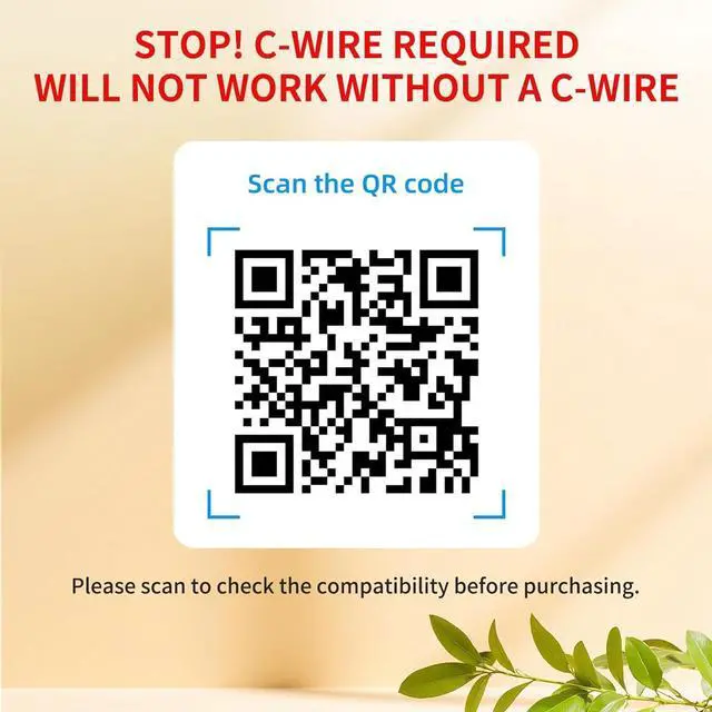 Alt view image 2 of 7 - Smart Thermostat for House, WiFi Programmable Compatible with Alexa and Google Assistant, Remote Control Tuya/Smart Life, C-Wire Required, Energy Saving