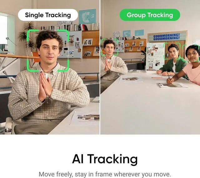 Alt view image 3 of 7 - Link 2 4K Ultra HD 2-Axis Gimbal AI-Powered Webcam