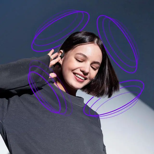 Alt view image 7 of 7 - Active Noise Cancelling Ear Buds Wireless Earbuds Bluetooth Headphones 96Hrs Playback LED Display Over-Ear Waterproof Earphones with Earhooks Mics Clear Call for Sport/Running/Workout Black