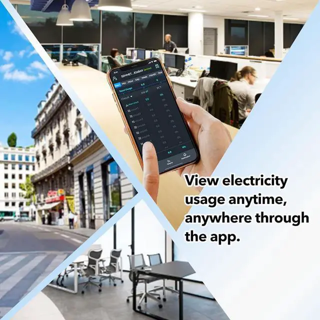 Alt view image 6 of 7 - Smart Home Energy Monitor, Measure Power Usage in Real-Time, History with App (2 200A Circuit Level Sensors) - Compatible with Home Assistant