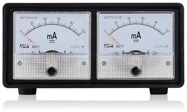 Alt view image 2 of 6 - Nobsound 8-Pin Dual Bias Current Probes Tester Meter for EL34 KT88 6L6 6V6 6550 Vacuum Tube Amp Amplifier (2*Meter + 2*CT1-C, Cathode Current PRO Version)