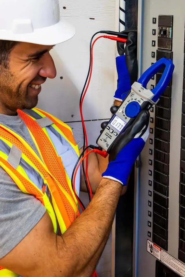 Alt view image 7 of 7 - True RMS Digital Auto-Ranging 6000 Counts Clamp Meter, Current to 600 A, AC/DC Voltage to 1000 V, Resistance and Continuity, with Relative Mode and VFD, Incl. Case and 2 Year Warranty