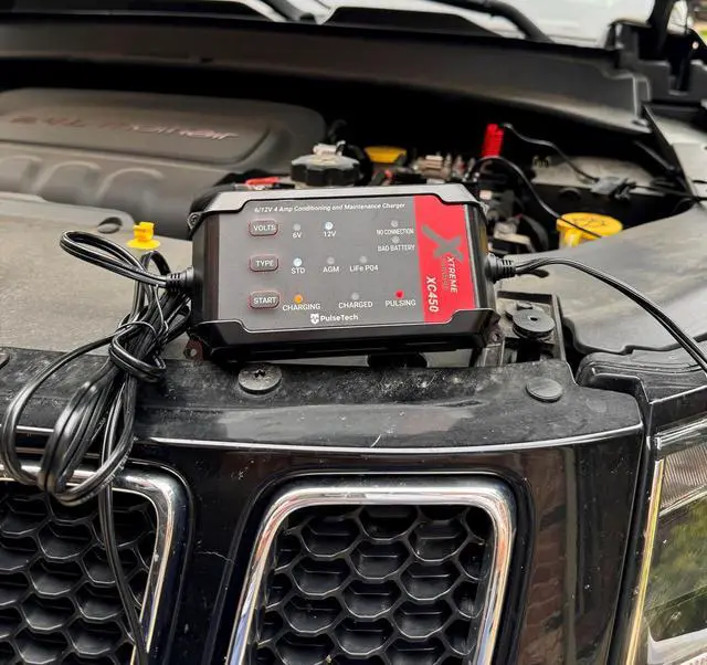 Alt view image 7 of 7 - XC450 Xtreme Charge 4 AMP Smart Battery Charger Maintainer, Trickle Charger | Test, Charge, Condition & Maintain All 6V/12V Batteries: Lead Acid, LiFeP04, Lithium, VRLA, AGM, Gel & Flooded