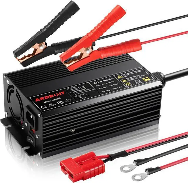 Main image of 14.6V 50A LifePO4 Battery Charger Trickle Charger Smart Charger and Maintainer for 12V LiFePO4 Lithium-Iron Deep Cycle Rechargeable Batteries and Battery Desulfator