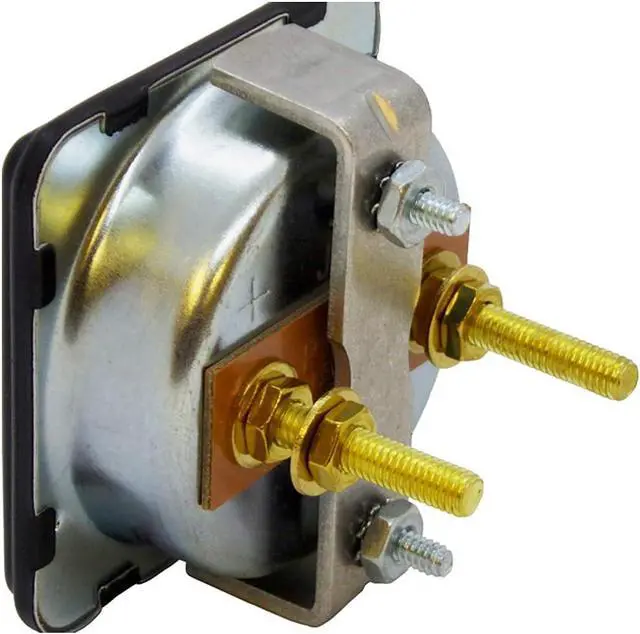 Alt view image 2 of 3 - Amp Meter for Battery Charger, 30 Amp, Clamp-Mount, Steel Case and Face, Heavy-Duty, 0-30A DC Scale, Fits Various 15-30 Amp Chargers