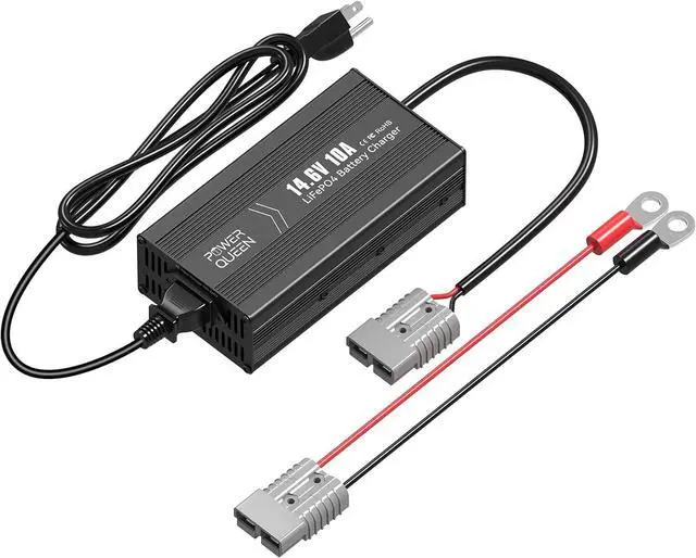 Main image of 14.6V 10A LiFePO4 Battery Charger, 2-Stage Automatic Smart Battery Charger and Maintenance, LiFePO4 Lithium Batteries Charger, Suitable for 12V (12.8V) Lipo Lithium Iron Phosphate Battery