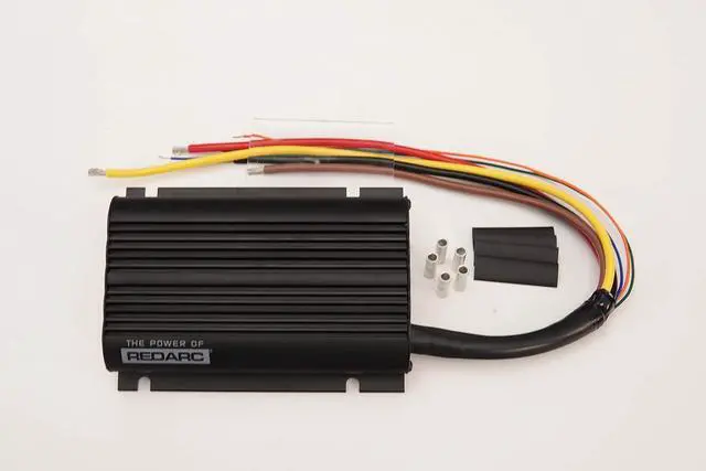 Alt view image 4 of 4 - 25A in-Vehicle DC to DC Charger with MPPT  Dual Input for Solar & Alternator Charging, Green Power Priority - 12 or 24V Battery Charger Suitable with AGM, Gel, Lithium LiFePO4 Batteries