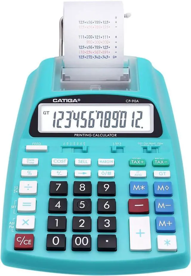 Main image of New & Upgraded 2025 Printing Calculator Adding Machine 10 Key, Desktop Home Office Calculator with Paper Roll Print Out, Accounting Business Finance