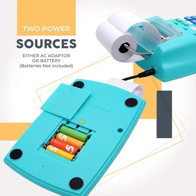 Alt view image 7 of 7 - New & Upgraded 2025 Printing Calculator Adding Machine 10 Key, Desktop Home Office Calculator with Paper Roll Print Out, Accounting Business Finance