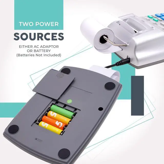 Alt view image 7 of 7 - New & Upgraded 2025 Printing Calculator Adding Machine 10 Key, Desktop Home Office Calculator with Paper Roll Print Out, Accounting Business Finance