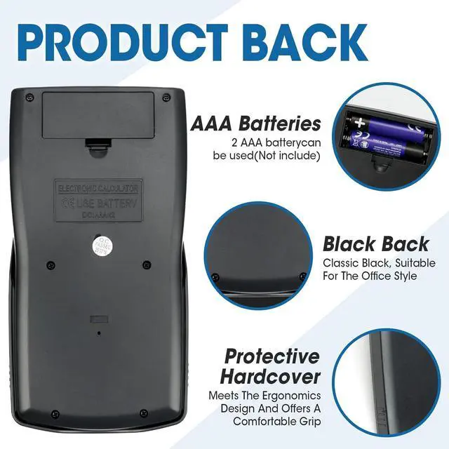 Alt view image 6 of 6 - 24 Pack Scientific Calculators Bulk, 2-Line Large Screen Display 240 Functions Scientific Calculators for Students, Math Algebra Fraction Calculator for High School College School