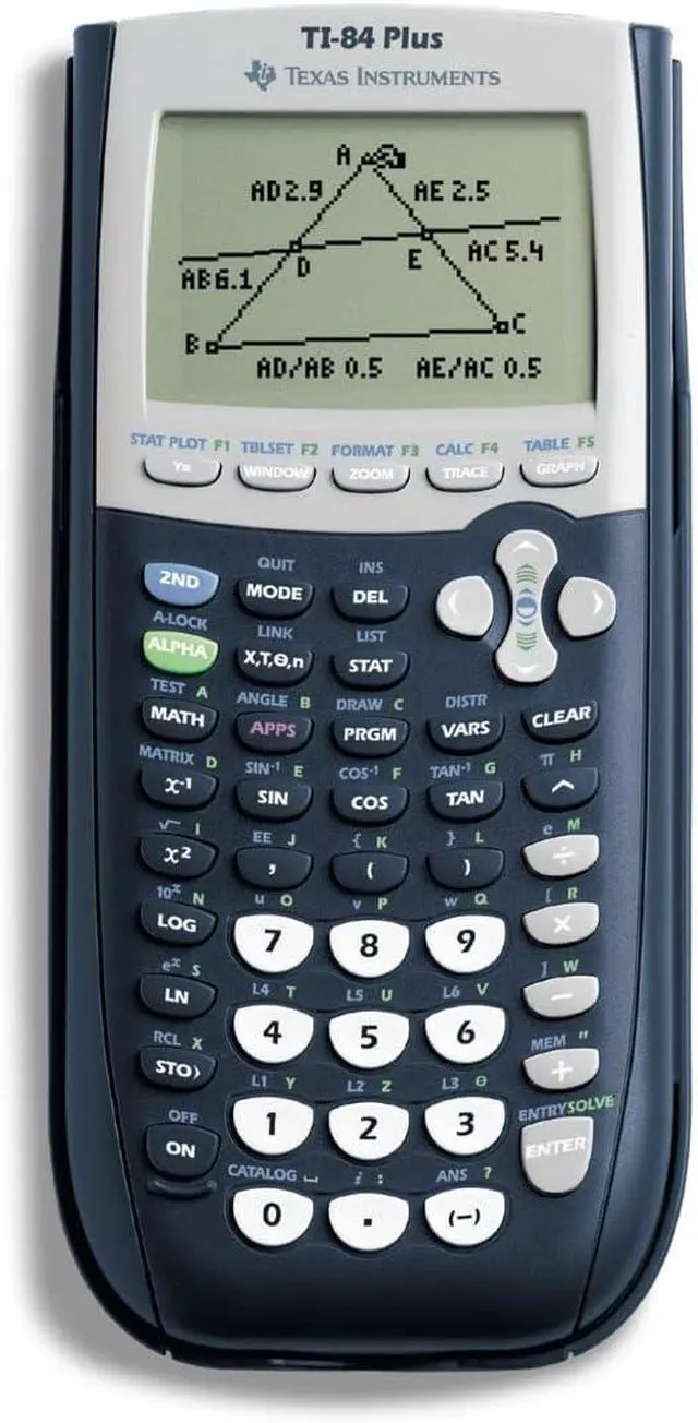 Alt view image 2 of 7 - TI 84 Plus Graphing Calculator +  Protective Case Black