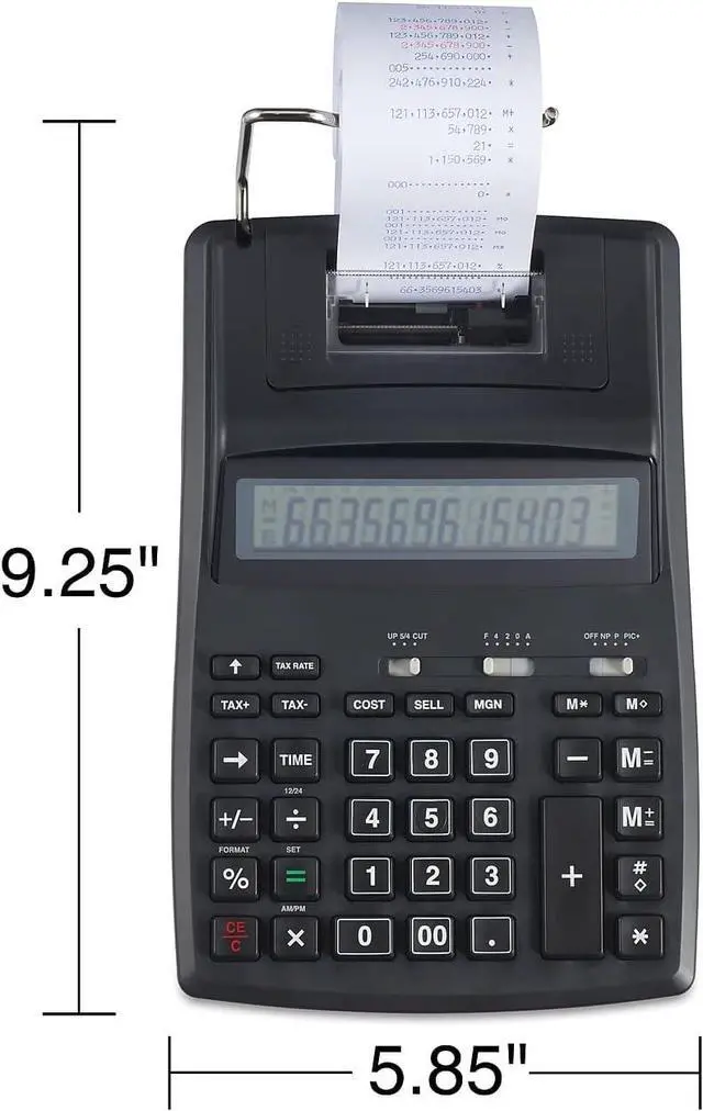 Alt view image 4 of 5 - Staples  TR44780 TR44780 12-Digit Desktop Printing Calculator, Black