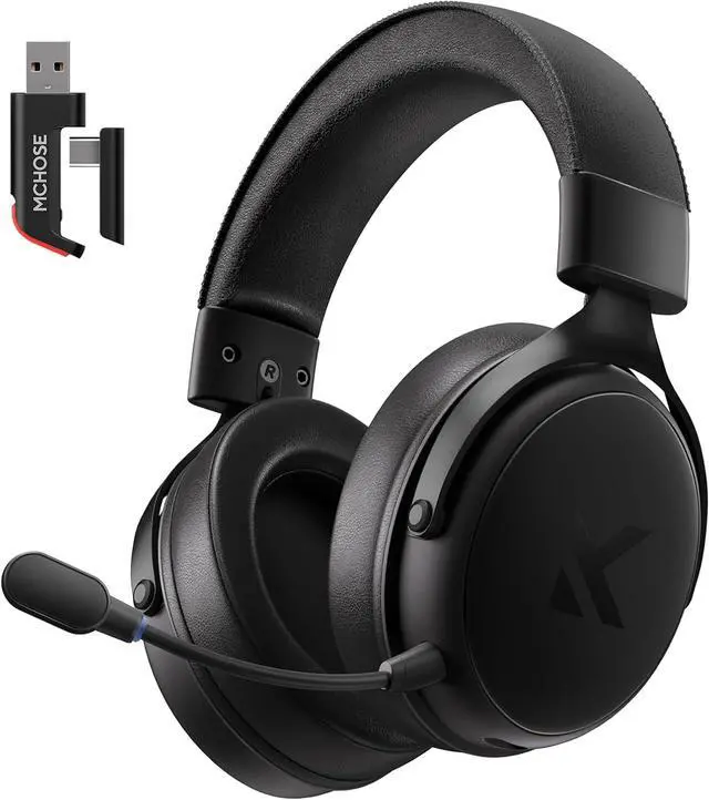 Main image of V9 PRO Wireless Gaming Headset 7.1 Surround Sound for PS5 PS4 PC SWITCH TOPSPEED Gaming Headphones with Noise Canceling Mic, 250Hr Battery, Low 15ms Latency, Lightweight, BT 5.3 FPS Games Black
