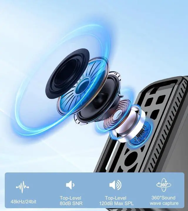 Alt view image 3 of 7 - Wireless Lavalier Microphone for iPhone/Android/Camera/PC,AI Noise Canceling Clip-On Mic with Charging Case- Magnetic Dual Mics for Podcast, Vlog, Interview & Video Recording  492Ft Range