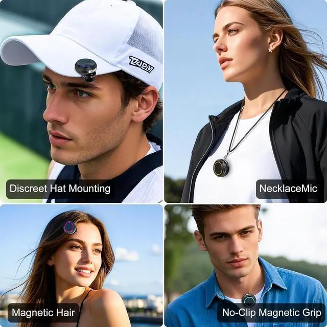 Alt view image 3 of 7 - Wireless Lavalier Microphone for iPhone, iPad, Android, Camera, PC  Pro 2.4GHz Mic with Noise Reduction, 40H Battery, 1000ft Range, Charging Case & Magnetic Clip  for Video, Podcast, Vlog