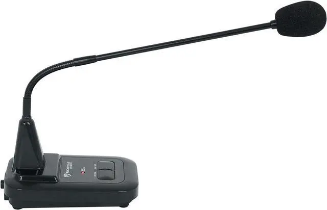 Alt view image 2 of 7 - Rockville CH-MIC70 Push-to-Talk Condenser Gooseneck Paging Microphone, Built-in Chimes, Flexible Stand, for Commercial Announcements