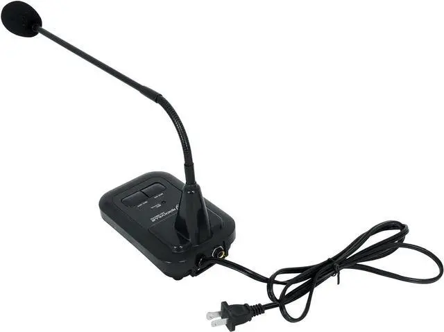 Alt view image 5 of 7 - Rockville CH-MIC70 Push-to-Talk Condenser Gooseneck Paging Microphone, Built-in Chimes, Flexible Stand, for Commercial Announcements