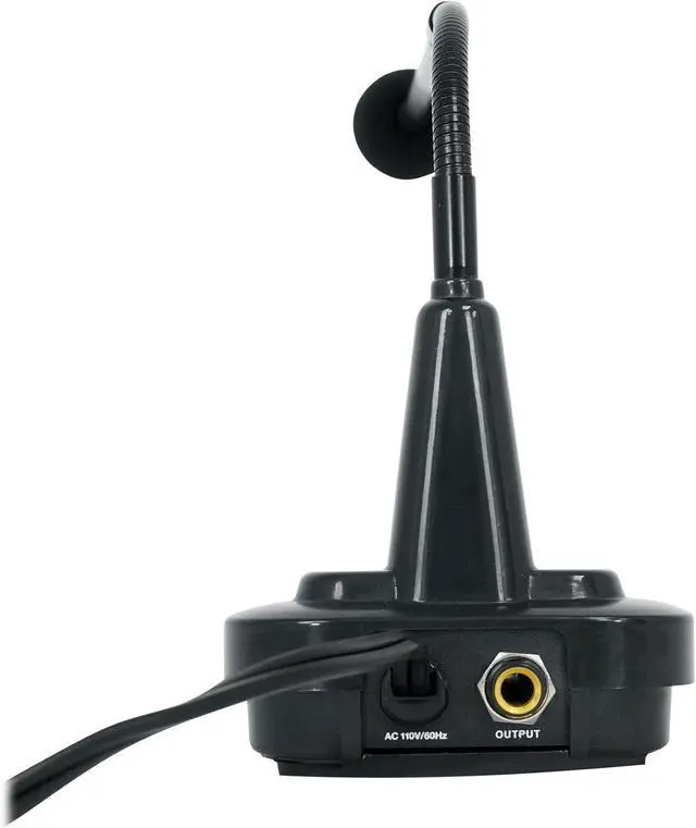 Alt view image 7 of 7 - Rockville CH-MIC70 Push-to-Talk Condenser Gooseneck Paging Microphone, Built-in Chimes, Flexible Stand, for Commercial Announcements