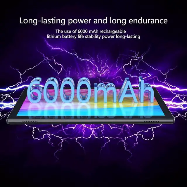 Alt view image 7 of 7 - Tablet 64GB 10 Inch Tablet, Android Tablets, 6000mAh Battery Quad Core HD Touch Screen Tableta Computer, with WiFi BT Google Play Android Tabletas. Black.