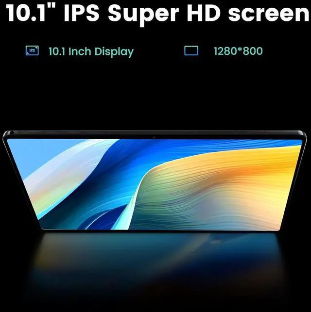 Alt view image 3 of 7 - Tablet 10.1 inch, Android 14 Tablet, 8GB 128G Computer Tablets, Octa Core Processor 6000mAh Battery, 1280x800 IPS Touch Screen, 5+8MP Dual Camera, Bluetooth,GMS, WiFi (Gray)