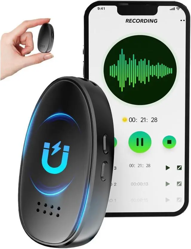 Main image of 128GB Voice Recorder, Audio Activated Recorder with Playback & AI Noise Reduction for Lectures, Meetings, Interviews, Compatible with Smartphone & PC