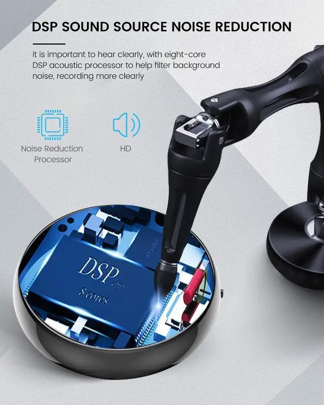 Alt view image 5 of 7 - 3072Kbps Magnetic Voice Recorder, Audio Recorders with AI-Intelligent Triple Noise Cancellation, 128GB Voice Activated Recorder with 9500Hours Store, Recording Device for Lectures, Meetings, Intervie