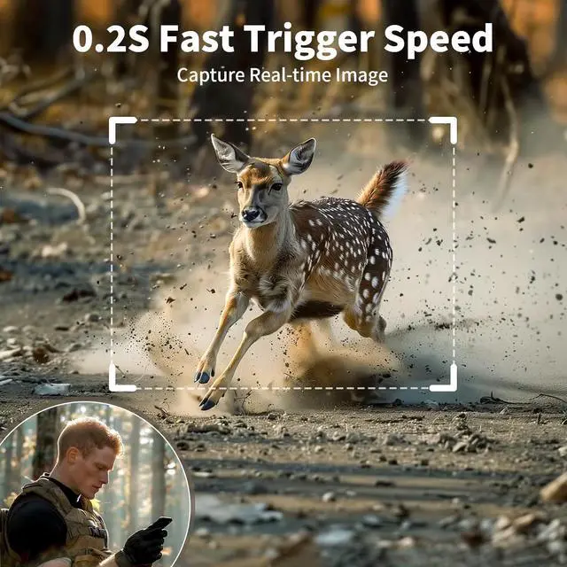 Alt view image 7 of 7 - 3rd Trail Camera with Built-in 4G LTE SIM Card, Support Unlimited Data Plan,2K Live Streaming, 360° Overview, Solar Cellular Deer/Game/Security Camera Outdoor, Motion Activated, Remote Access