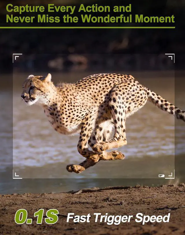 Alt view image 4 of 7 - Solar Trail Camera 8K 30FPS, 60MP Bluetooth WiFi Game Camera, APP Control Trail Cam, 120° Detection Angle/Night Vision/0.1S Trigger Motion Activated/IP66 Waterproof, Deer for Wildlife Farm