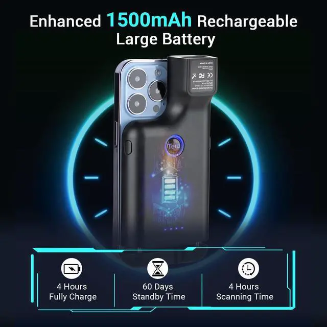 Alt view image 2 of 6 - Wireless 1D 2D QR Barcode Scanner Portable Back Clip 3 in 1 2.4GHz Wireless & USB Wired & Compatible with Bluetooth Mini Pocket Bar Code Reader for Smartphones Android Mac OS Windows 0013