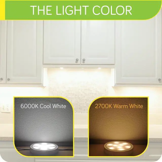 Alt view image 5 of 7 - Bookshelf Accent Lighting, Under Cabinet LED Puck Lights, 110V Direct Electric Wired & Wall Plugged in, Wireless Remote Dimmable, 12-Way Octopus Junction Box, 12 Lights, Warm White