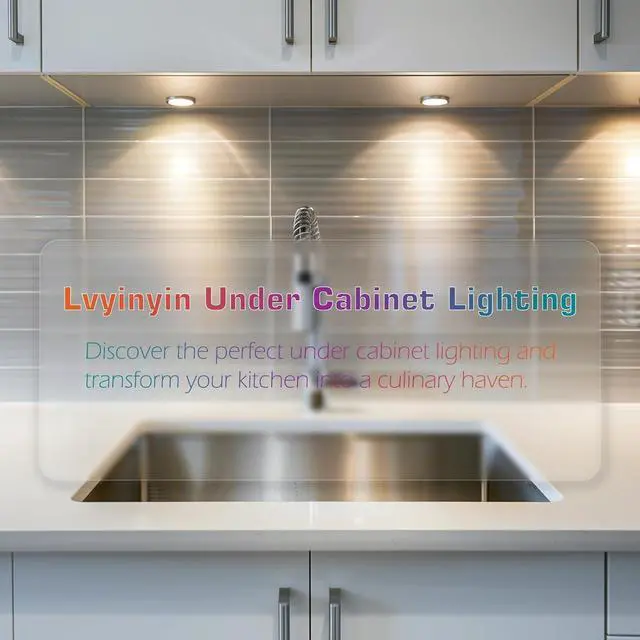 Alt view image 7 of 7 - RGBWW LED Closet Light, Hutch Bookshelf Showcase Display Lighting, Multi Color Chaneable & Warm White, Remote Dimmer, Daisy Chained Linkable Pucks, 120V Hard Wiring & Plug in, 12 Lights