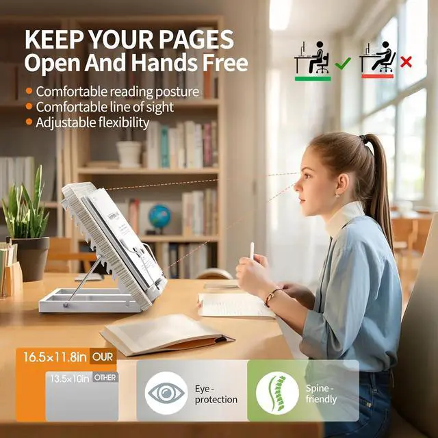 Alt view image 5 of 6 - 2 in 1 Portable Laptop Floor Stand & Laptop Stand for Desk Small Adjustable Table with Height Adjustable from 16.5 to 51 Wooden Laptop Stand White for Home Office Meeting Room Study