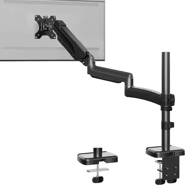 Main image of Long Arm Monitor Mount, 13 to 32 inch Computer Desk Mount, Extra Long Adjustable Stand, Hold up to 19.8lbs, Tall Arm with Tilt, Swivel, Rotation, VESA 75/100mm
