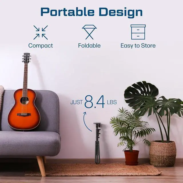 Alt view image 5 of 7 - Projector Stand Tripod Laptop Tripod with Wheels & Adjustae Height Portae Podium Stand with Phone Holder Projector Holder for Home, Office, School & DJ Matte ack