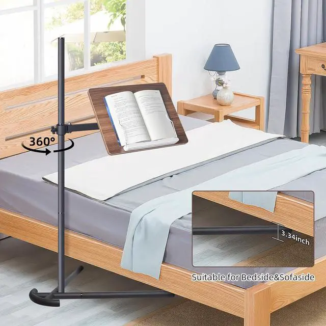 Alt view image 7 of 7 - Laptop Stand for Couch, Height Adjustable Laptop Tray Tablet Book Stand for Reading in Bed, Compatible with Ipad Pro 12.9 Inch, Surface Laptop, Ipad Air, iPad mini,MacBook Pro/Air