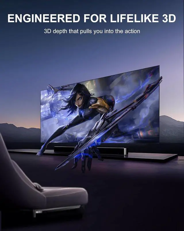 Alt view image 3 of 7 - HDMI Optical Fiber Cable 100FT/30M, High Speed 4K@60Hz HDMI Fiber Optic Cable 18Gbps, HDMI 2.0 Fiber Cable with Gold Connectors, Compatible with Laptop, Monitor, TV, Display