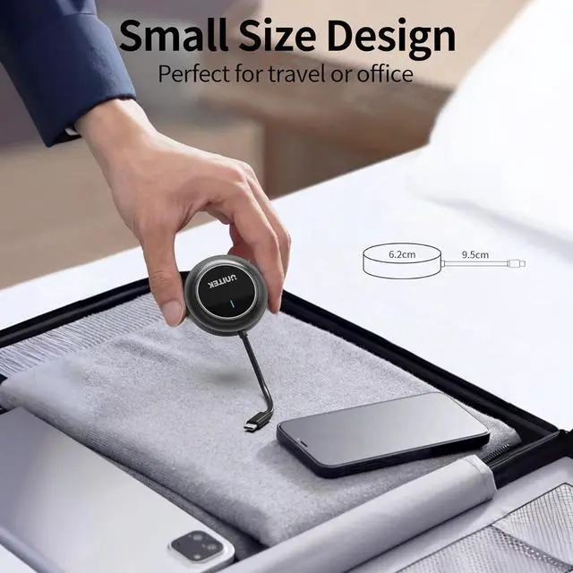 Alt view image 7 of 7 - Wireless HDMI Display Dongle Adapter - Portable 1080P 60Hz USB C Transmitter for TV Upgraded 2G/5G Mirroring Adapter Stream Video to Monitor Projector for Phone iOS Android Windows PC