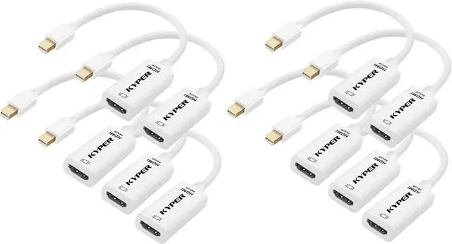 Main image of US-2788 (10-Pack) Mini DisplayPort to HDMI Adapter 4K@30Hz, Thunderbolt 2 Compatible with MacBook Air/Pro, Microsoft Surface Pro/Dock, Monitor, Projector[Gold-Plated Connectors]