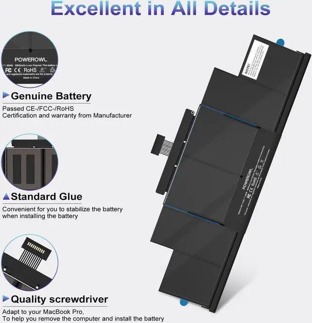 Alt view image 3 of 6 - NEW  A1494 MacBook Pro 15" A1494 Battery Retina A1398 Late2014 2013