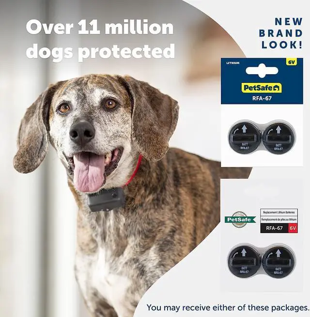 Alt view image 2 of 6 - PetSafe RFA-67 6 Volt Replacement Batteries - 2 Pack - Compatible with PetSafe 6V Lithium Battery-Operated Pet Products and Specific Dog Receiver Collars - RFA-67D-11, Black