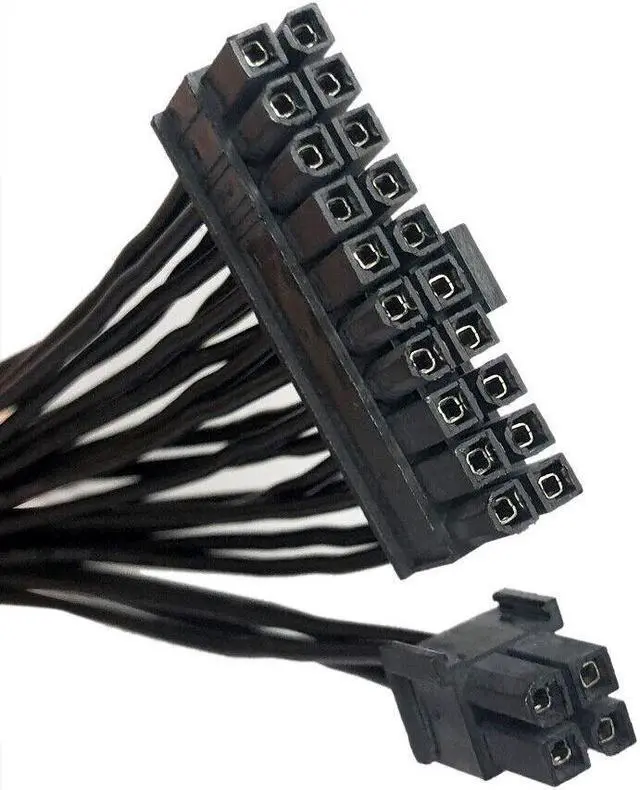 Alt view image 3 of 4 - PSU ATX 24Pin to 20+4Pin Motherboard Adapter Power Supply Cable 30CM